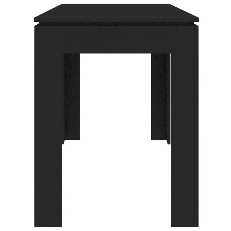 Dining Table Black 120x60x76 cm Engineered Wood Payday Deals