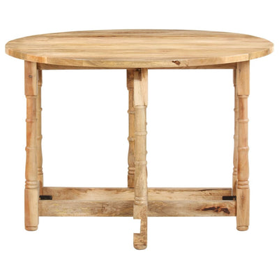 Dining Table Round 110x76 cm Solid Mango Wood Payday Deals