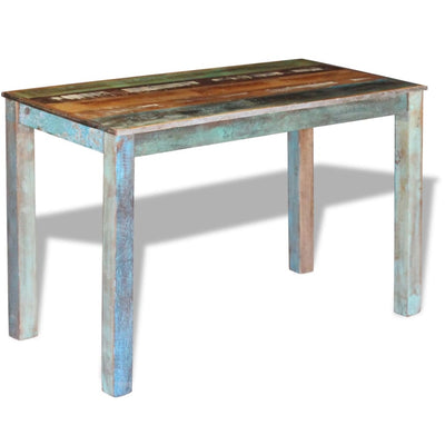 Dining Table Solid Reclaimed Wood 115x60x76 cm Payday Deals