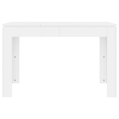 Dining Table White 120x60x76 cm Engineered Wood Payday Deals
