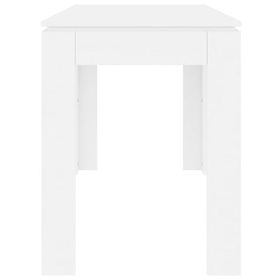 Dining Table White 120x60x76 cm Engineered Wood Payday Deals