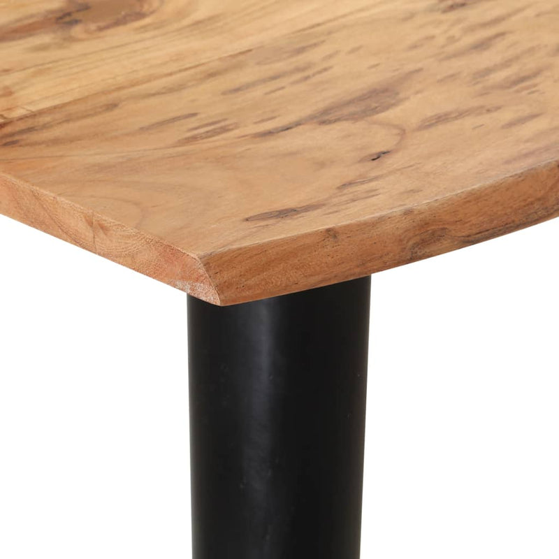 Dining Table with Live Edges 160x80x75 cm Solid Acacia Wood Payday Deals