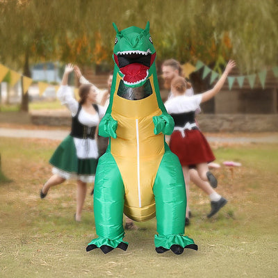 Dinosaur T-Rex Fancy Dress Fan Inflatable Costume Tyrannosaurus Suit Payday Deals