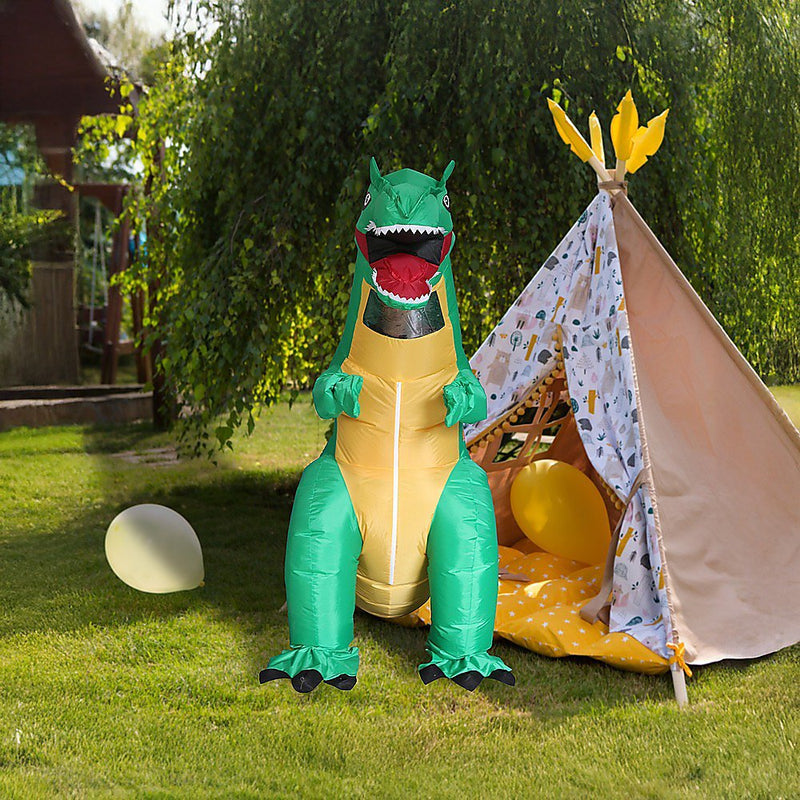 Dinosaur T-Rex Fancy Dress Fan Inflatable Costume Tyrannosaurus Suit Payday Deals