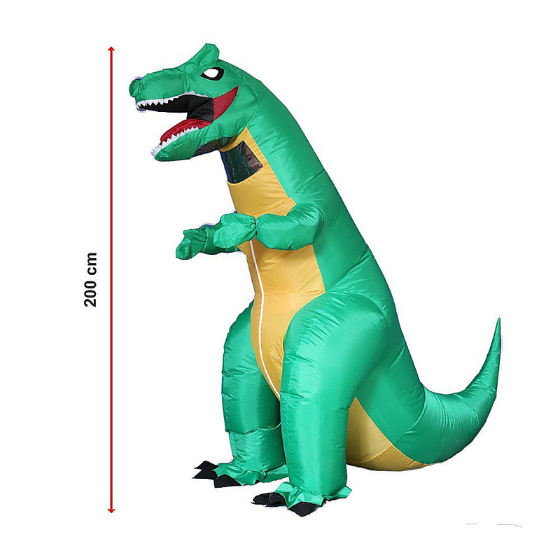 Dinosaur T-Rex Fancy Dress Fan Inflatable Costume Tyrannosaurus Suit Payday Deals