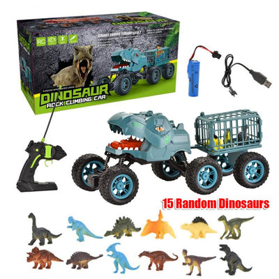 Dinosaur Truck Toy Set Transport Car Electric Remote Control Carrier Vehicle Kid Payday Deals