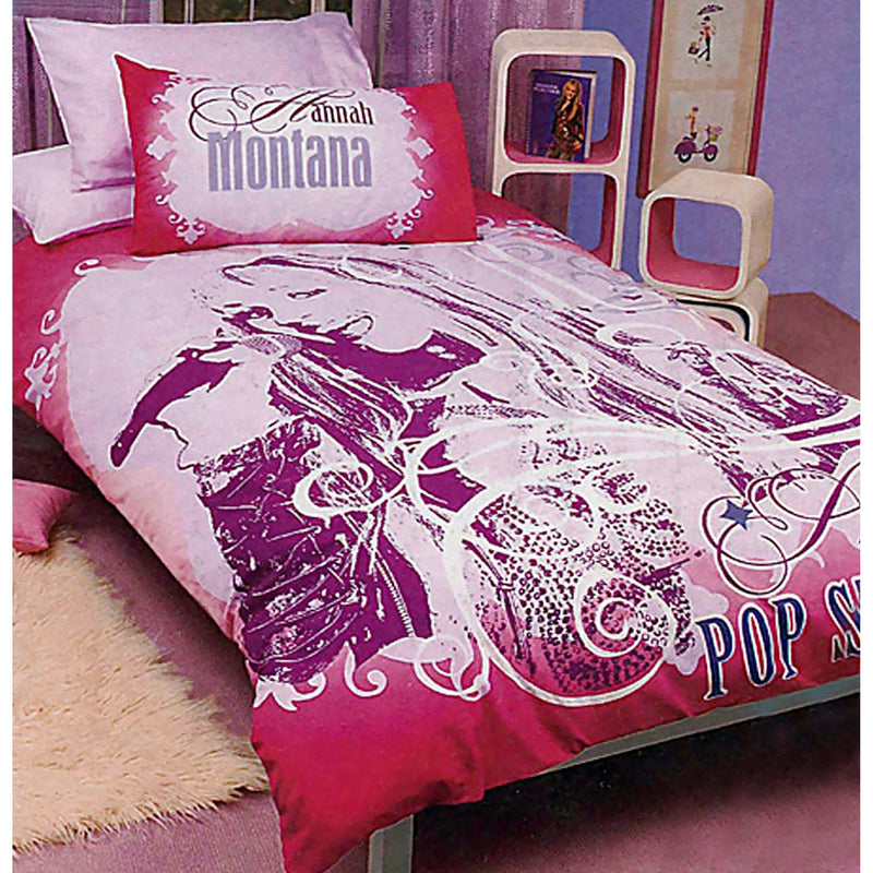 Disney Hannah Montana Pop Star Quilt Cover Set Single Payday Deals