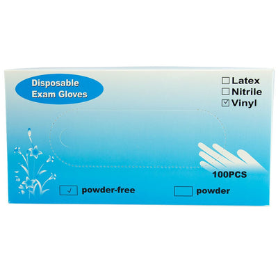 Disposable Vinyl Gloves Powder Free 100 Pack Extra Large Size