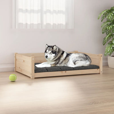 Dog Bed 105.5x75.5x28 cm Solid Pine Wood Payday Deals