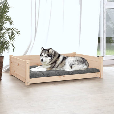 Dog Bed 105.5x75.5x28 cm Solid Pine Wood Payday Deals