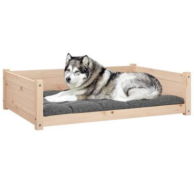 Dog Bed 105.5x75.5x28 cm Solid Pine Wood Payday Deals
