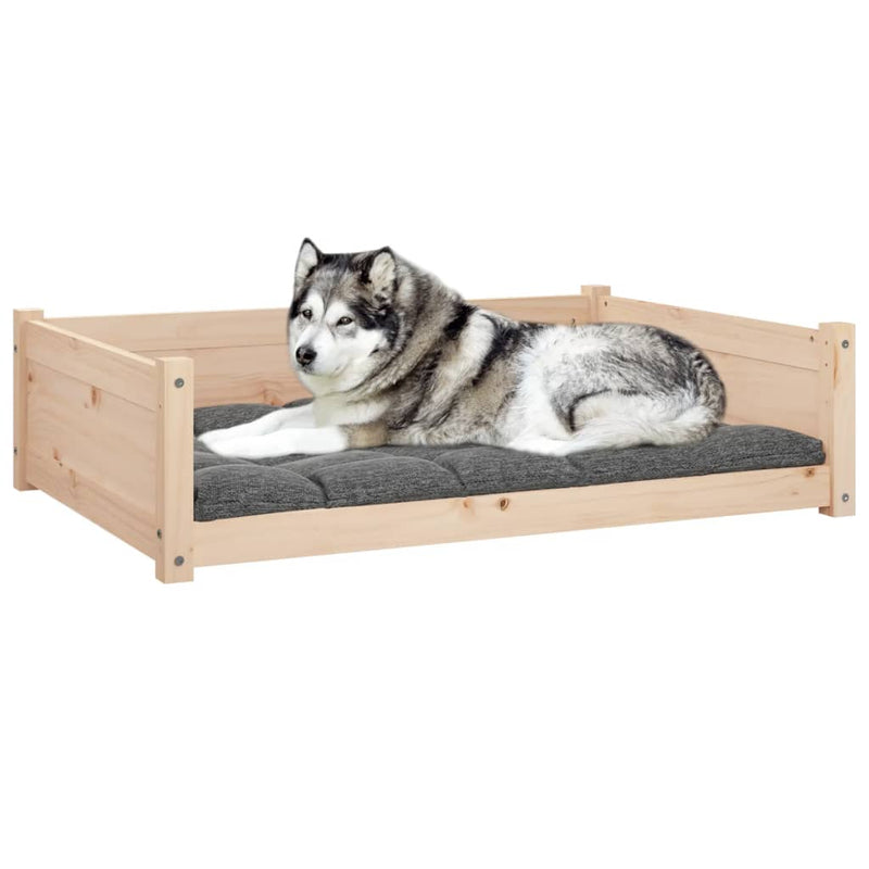 Dog Bed 105.5x75.5x28 cm Solid Pine Wood Payday Deals