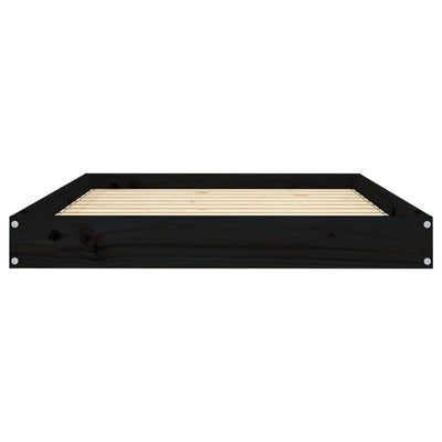 Dog Bed Black 101.5x74x9 cm Solid Wood Pine Payday Deals