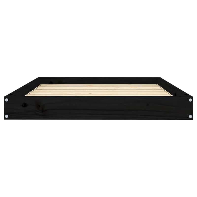 Dog Bed Black 101.5x74x9 cm Solid Wood Pine Payday Deals