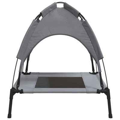 Dog Bed with Canopy Anthracite Oxford Fabric and Steel Payday Deals
