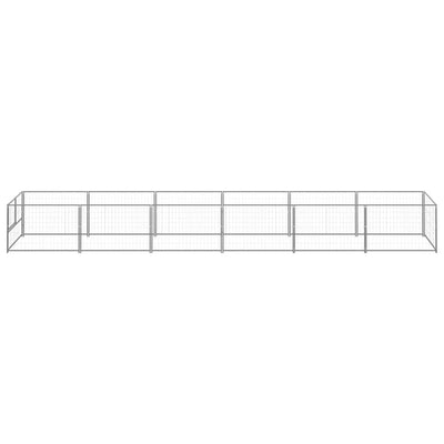 Dog Kennel Silver 6 m² Steel Payday Deals