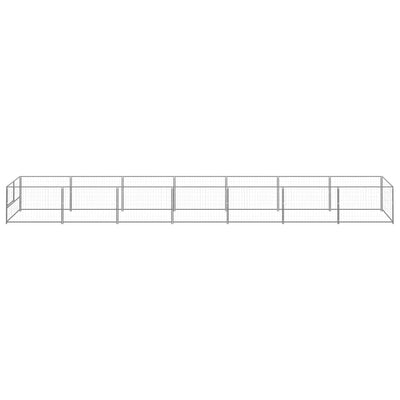 Dog Kennel Silver 7 m² Steel Payday Deals