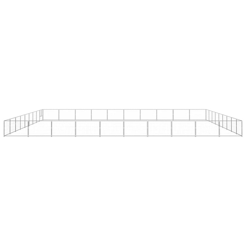 Dog Kennel Silver 90 m² Steel Payday Deals