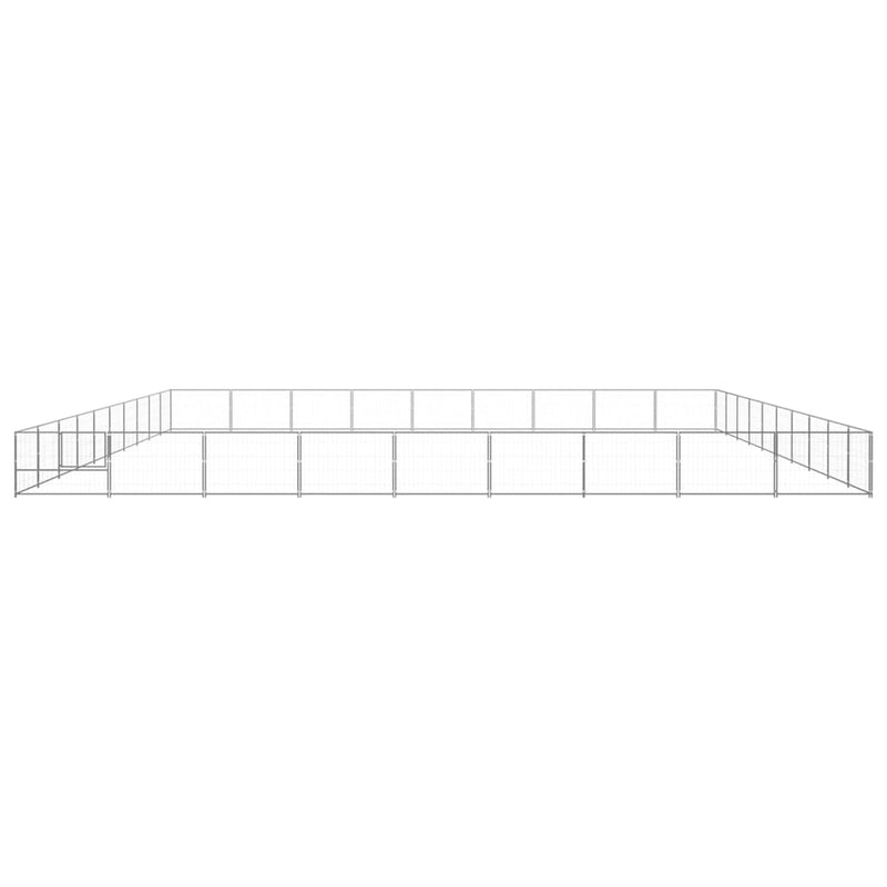Dog Kennel Silver 90 m² Steel Payday Deals