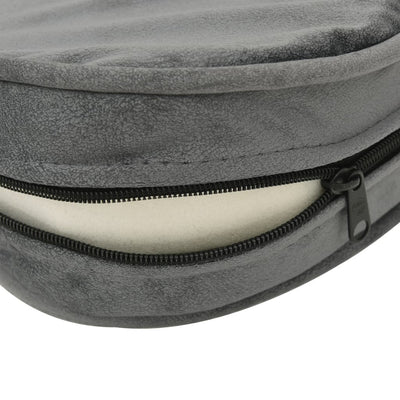 Dog Sofa Grey 69x49x40 cm Plush and Faux Leather Payday Deals