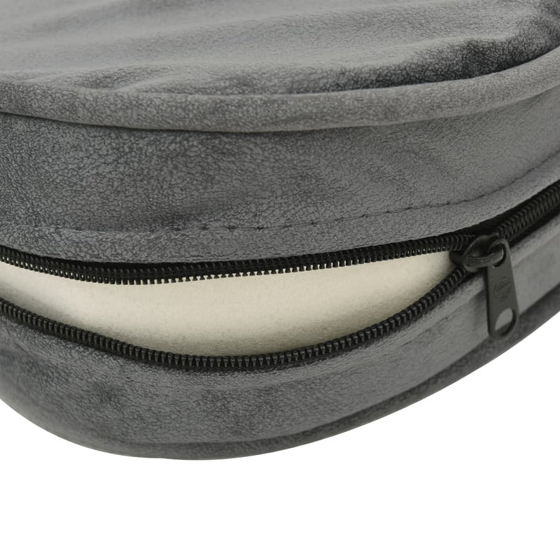 Dog Sofa Grey 69x49x40 cm Plush and Faux Leather Payday Deals