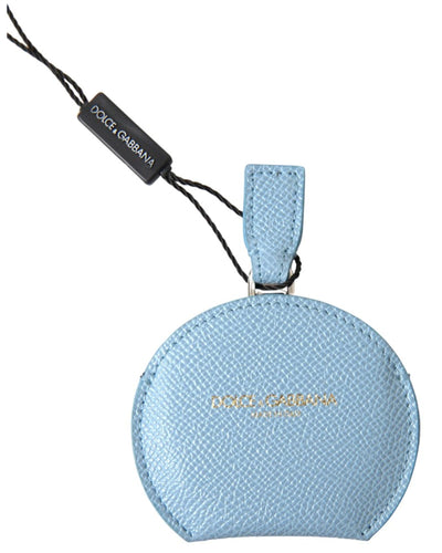 Dolce & Gabbana Women's Light Blue Calfskin Leather Mirror Holder - One Size Payday Deals