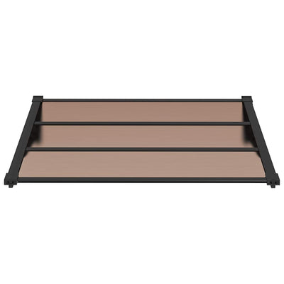 Door Canopy Black 122x90 cm Polycarbonate Payday Deals