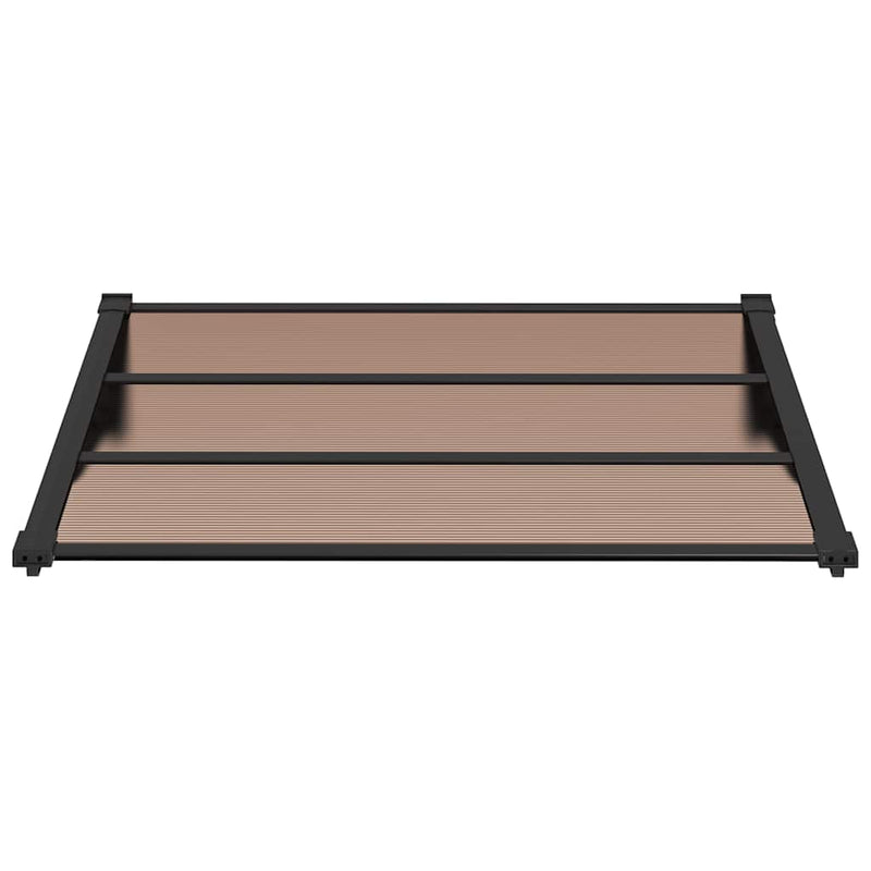 Door Canopy Black 122x90 cm Polycarbonate Payday Deals