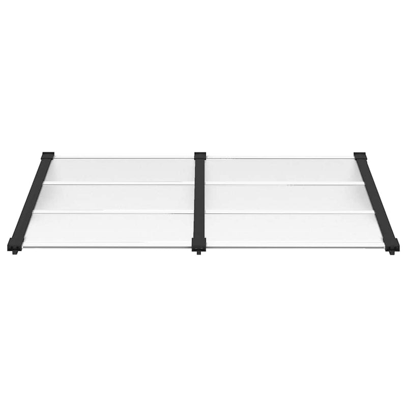 Door Canopy Black and Transparent 152.5x90 cm Polycarbonate Payday Deals