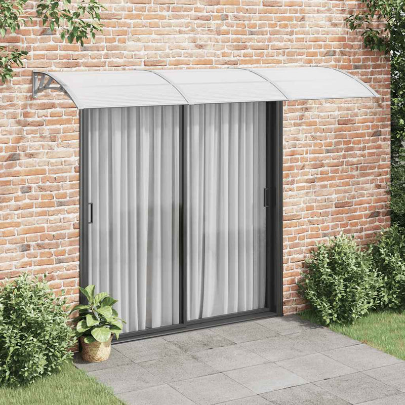Door Canopy Grey 300x100 cm Polycarbonate Payday Deals