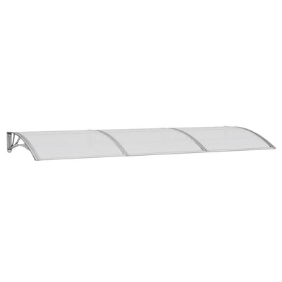 Door Canopy Grey 300x100 cm Polycarbonate Payday Deals