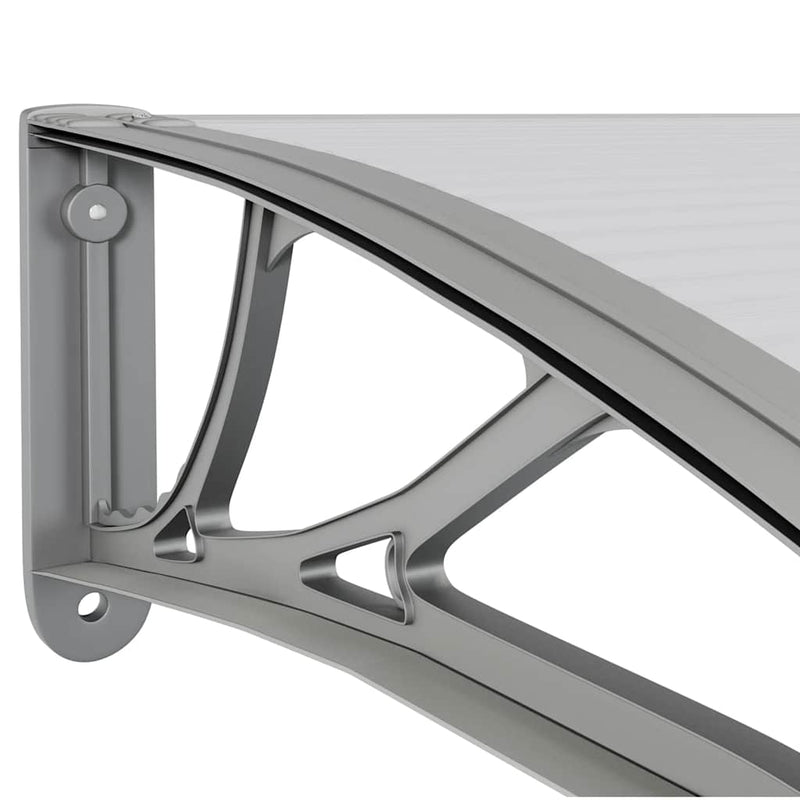 Door Canopy Grey 300x100 cm Polycarbonate Payday Deals