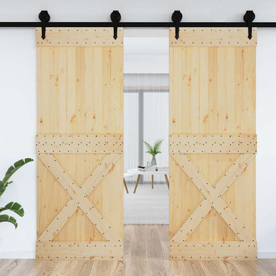 Door NARVIK 85x210 cm Solid Wood Pine Payday Deals