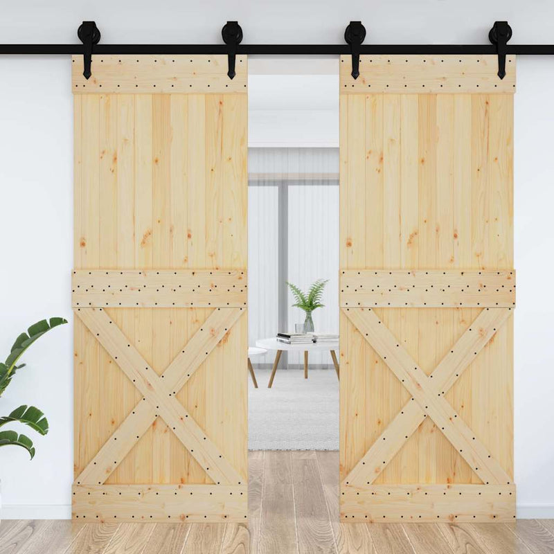 Door NARVIK 85x210 cm Solid Wood Pine Payday Deals