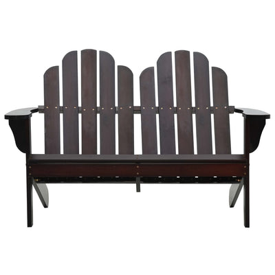 Double Adirondack Chair Wood Brown Payday Deals