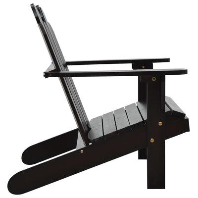 Double Adirondack Chair Wood Brown Payday Deals