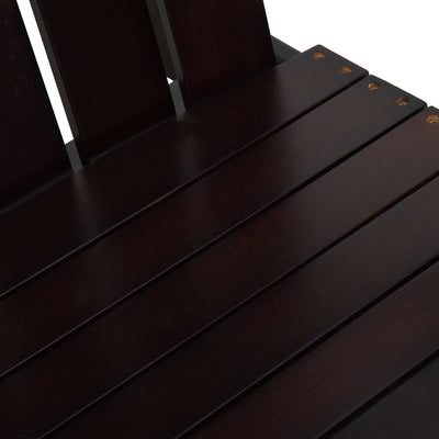 Double Adirondack Chair Wood Brown Payday Deals