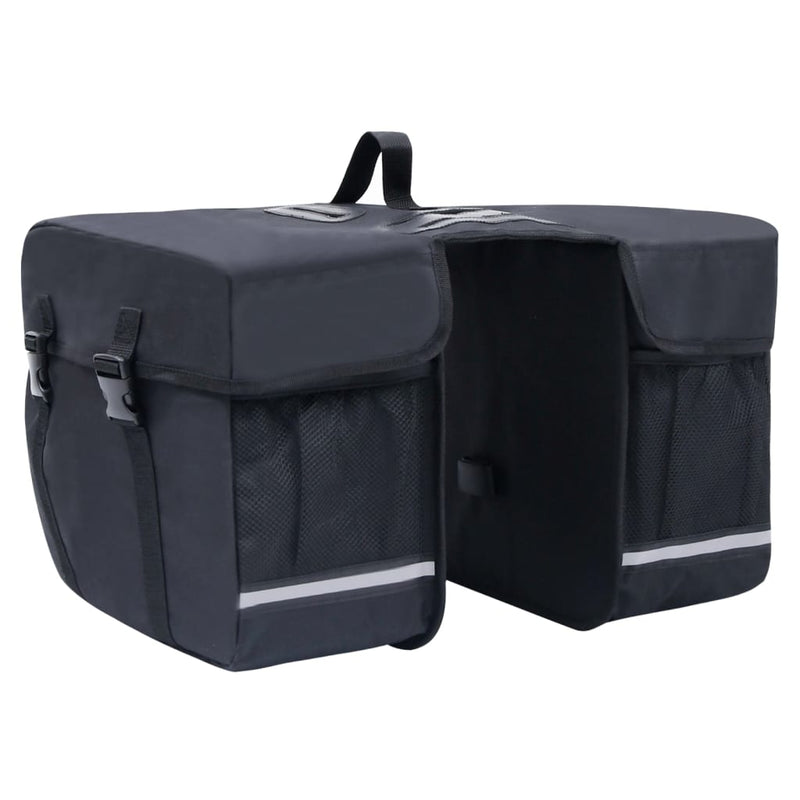 Double Bicycle Bag for Pannier Rack Waterproof 35 L Black Payday Deals