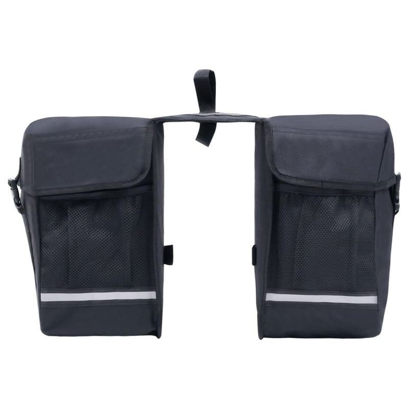 Double Bicycle Bag for Pannier Rack Waterproof 35 L Black Payday Deals