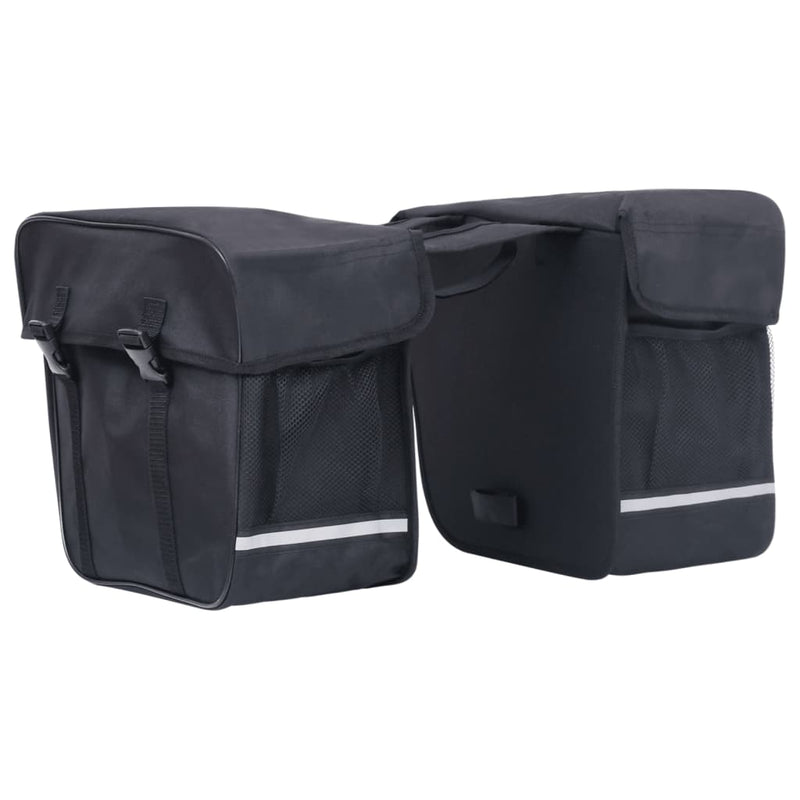 Double Bicycle Bag for Pannier Rack Waterproof 35 L Black Payday Deals