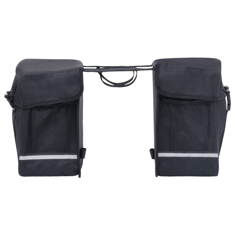 Double Bicycle Bag for Pannier Rack Waterproof 35 L Black Payday Deals