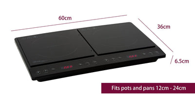 Double Induction Cooker w/ 2 Plates, 240C, 1000- 1400W Payday Deals