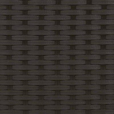 Double Sun Lounger with Canopy and Cushions Black Poly Rattan Payday Deals