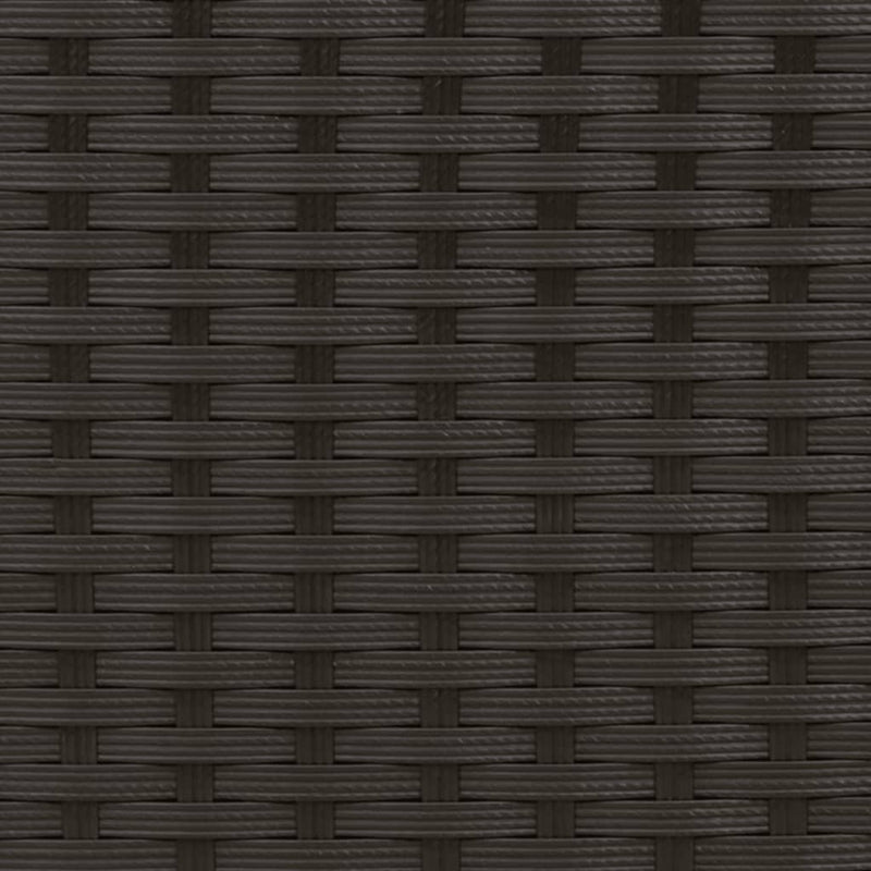 Double Sun Lounger with Canopy and Cushions Black Poly Rattan Payday Deals