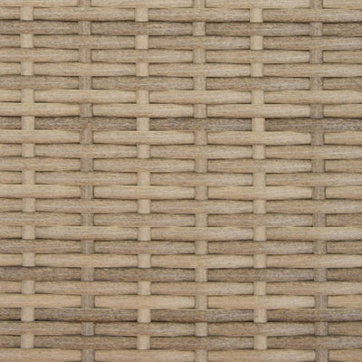 Double Sun Lounger with Canopy and Cushions Mix Beige Poly Rattan Payday Deals