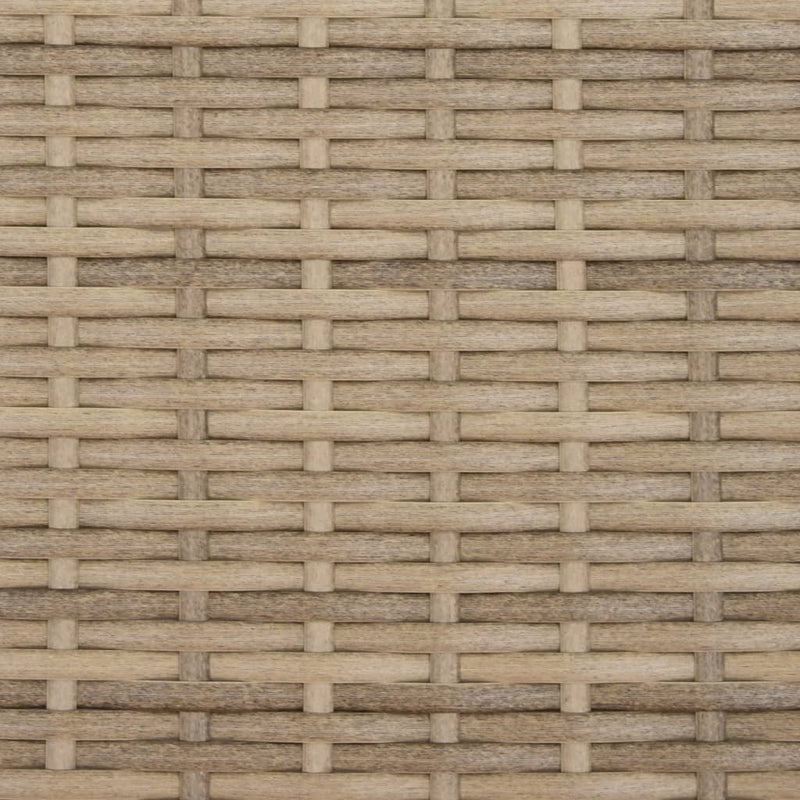 Double Sun Lounger with Canopy and Cushions Mix Beige Poly Rattan Payday Deals