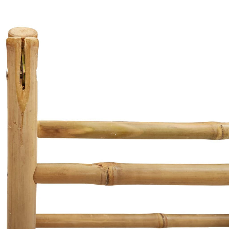 Double Towel Ladder with 4 Rungs 90x50x100 cm Bamboo Payday Deals