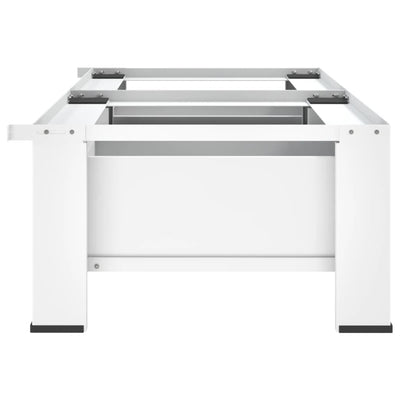 Double Washing and Drying Machine Pedestal with Drawers White Payday Deals