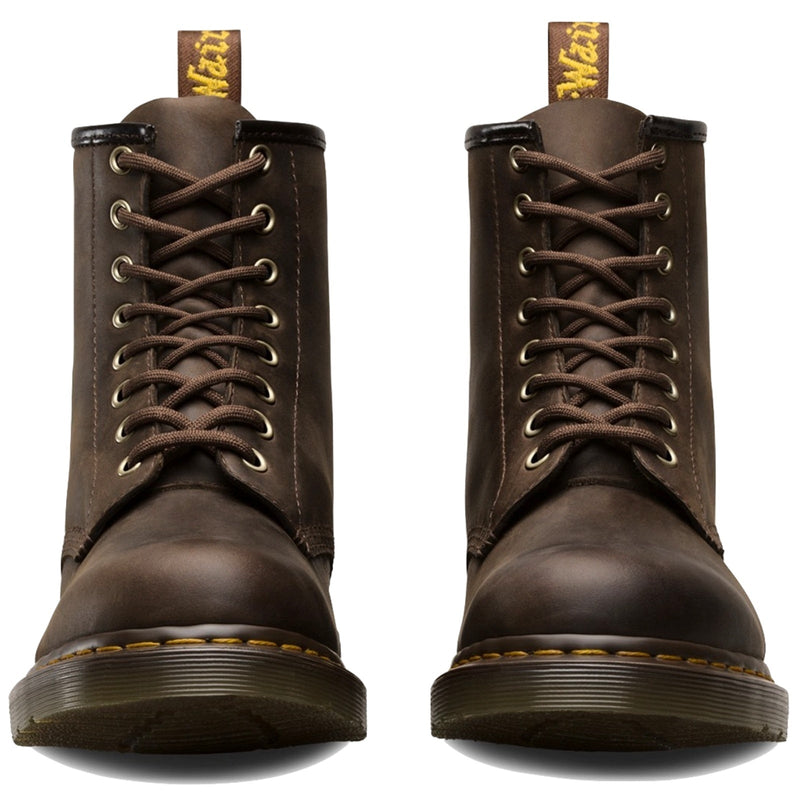 Dr. Martens 1460 8 Up Crazy Horse Leather Boots Shoes - Gaucho Brown Payday Deals