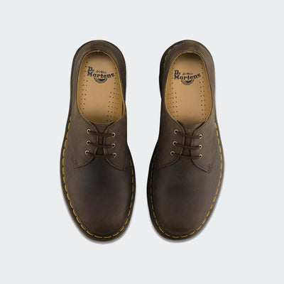 Dr. Martens 1461 Smooth Shoes Classic 3 Eye Lace Up Unisex - Dark Brown Payday Deals